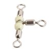 Colmic Cross Line Rolling Swivel with Pear Beads