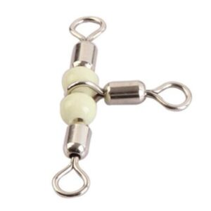 Colmic Cross Line Rolling Swivel with Pear Beads