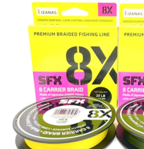 Sufix-8X-3 filo multifibra multicolor rapala