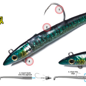 Molix Jugulo Soft Shad Jig Head (7cm)