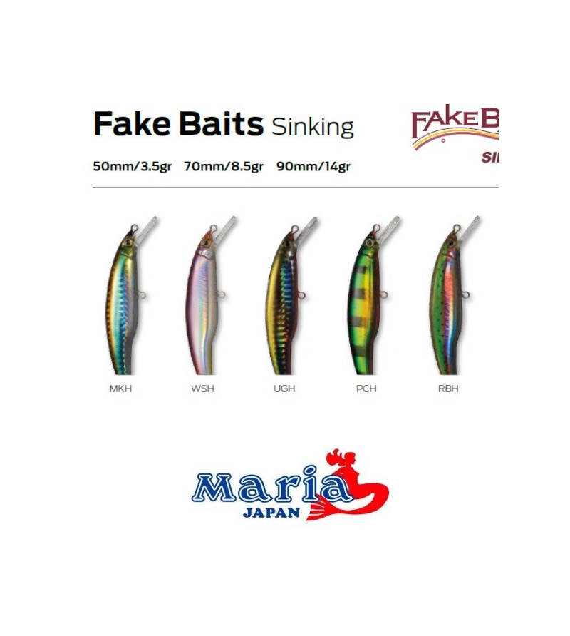 Maria Fake Baits Sinking 70 mm 8,5 gr