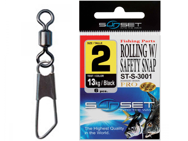 SUNSET ROLLING/W SAFETY SNAP